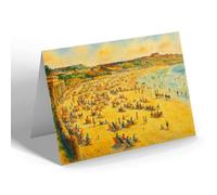 NOTELET - The Beach, Barry Island (a) - Vintage Art Style