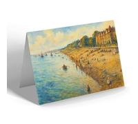 NOTELET - The Beach & Cliff Walk, Penarth - Vintage Art Style