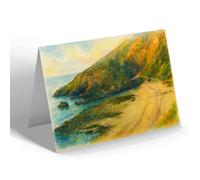 NOTELET - The Beach, Dhoon Glen - Vintage Art Style
