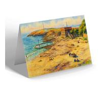 NOTELET - The Beach & Friars Point, Barry Island - Vintage Art Style