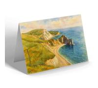 NOTELET - The Beaches & Coast, Durdle Door, Lulworth - Vintage Art Style
