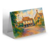 NOTELET - The Bear Inn, Bisley, Nr. Stroud - Vintage Art Style