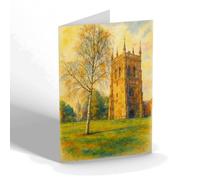 NOTELET - The Bell Tower, Evesham - Vintage Art Style