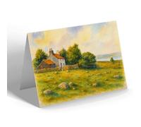 NOTELET - The Boarding House, Badcaul - Vintage Art Style