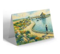 NOTELET - The Boating Lake, North Shore, Gt. Yarmouth - Vintage Art Style