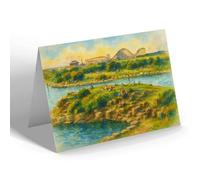 NOTELET - The Boating Lake, Southport (b) - Vintage Art Style