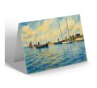 NOTELET - The Boats After A Race, Blakeney - Vintage Art Style