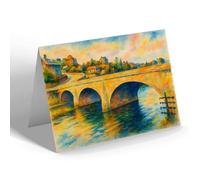 NOTELET - The Bridge, Carmarthen - Vintage Art Style