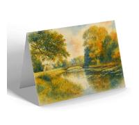 NOTELET - The Bridge, Culford School, Bury St Edmunds - Vintage Art Style