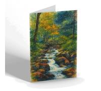 NOTELET - The Bridge, Fairy Glen, Dwygyfylchi - Vintage Art Style