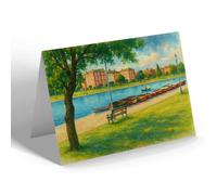 NOTELET - The Canoe Lake, Southsea - Vintage Art Style
