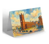 NOTELET - The Cathedral, Manchester (c) - Vintage Art Style