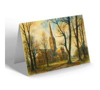 NOTELET - The Cathedral, Salisbury (b) - Vintage Art Style