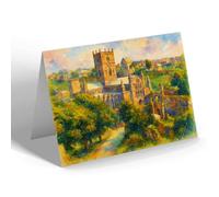 NOTELET - The Cathedral, St David's (a) - Vintage Art Style