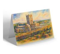 NOTELET - The Cathedral, St David's (c) - Vintage Art Style
