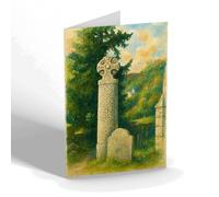 NOTELET - The Celtic Cross, Nevern - Vintage Art Style