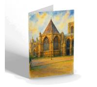 NOTELET - The Chapter House & Vestibule, York Minster - Vintage Art Style
