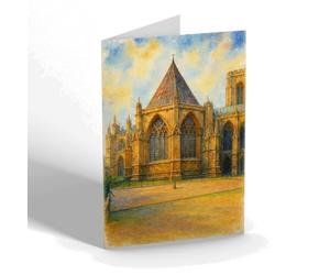 NOTELET - The Chapter House & Vestibule, York Minster - Vintage Art Style