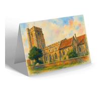 NOTELET - The Church at St Nicholas at Wade - Vintage Art Style