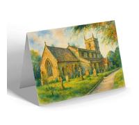 NOTELET - The Church, Great Barrington - Vintage Art Style