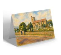 NOTELET - The Church & Lych Gate, Llandrillo-Yn-Rhos - Vintage Art Style