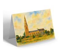 NOTELET - The Church, Olney - Vintage Art Style