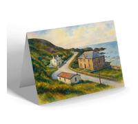 NOTELET - The Church & Post Office, Bellochantuy - Vintage Art Style