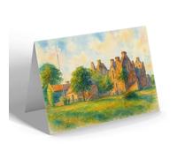 NOTELET - The Church School & Castle, Kirkcudbright - Vintage Art Style