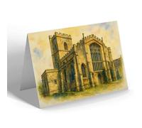 NOTELET - The Church, Westbury - Vintage Art Style