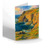 NOTELET - The Cliffs At Lands End - Vintage Art Style