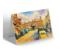 NOTELET - The Clock Tower, Newbury - Vintage Art Style