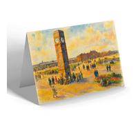 NOTELET - The Clock Tower, Promenade, Rhyl - Vintage Art Style