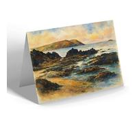 NOTELET - The Coast Looking West, Polzeath - Vintage Art Style