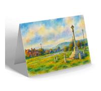 NOTELET - The Common & War Memorial, Dunsfold - Vintage Art Style