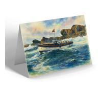 NOTELET - The Cornish Belle At Seal Island, St Ives - Vintage Art Style
