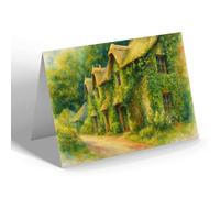 NOTELET - The Cottages, Blackpool Sands - Vintage Art Style