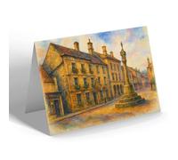NOTELET - The Cross & Talbot, Stow-on-the-Wold - Vintage Art Style