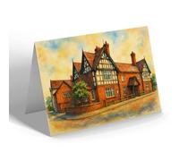 NOTELET - The Crown Hotel, Albrighton - Vintage Art Style