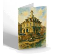 NOTELET - The Custom House, Kings Lynn - Vintage Art Style