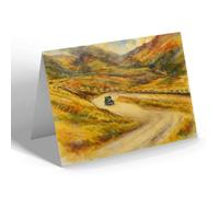 NOTELET - The Devil's Elbow, Glenshee. Highest Road - Vintage Art Style