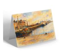 NOTELET - The Docks & Fish Market, Lowestoft - Vintage Art Style