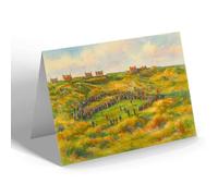 NOTELET - The Downs & Aulton Road, Cruden Bay - Vintage Art Style