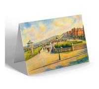 NOTELET - The Downs, East Cliff, Herne Bay - Vintage Art Style