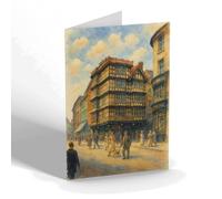 NOTELET - The Dutch House, Wine Street, Bristol - Vintage Art Style