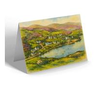 NOTELET - The East End & Loch, Tarbert, Harris - Vintage Art Style