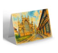 NOTELET - The East End Of York Minster - Vintage Art Style