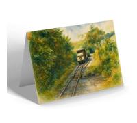 NOTELET - The Electric Railway, Groudle Glen - Vintage Art Style