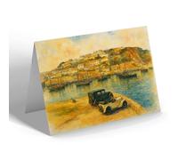 NOTELET - The Fishing Fleet, Mevagissey - Vintage Art Style