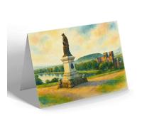 NOTELET - The Flora Macdonald Statue, Inverness (b) - Vintage Art Style