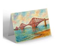 NOTELET - The Forth Bridge (b) - Vintage Art Style